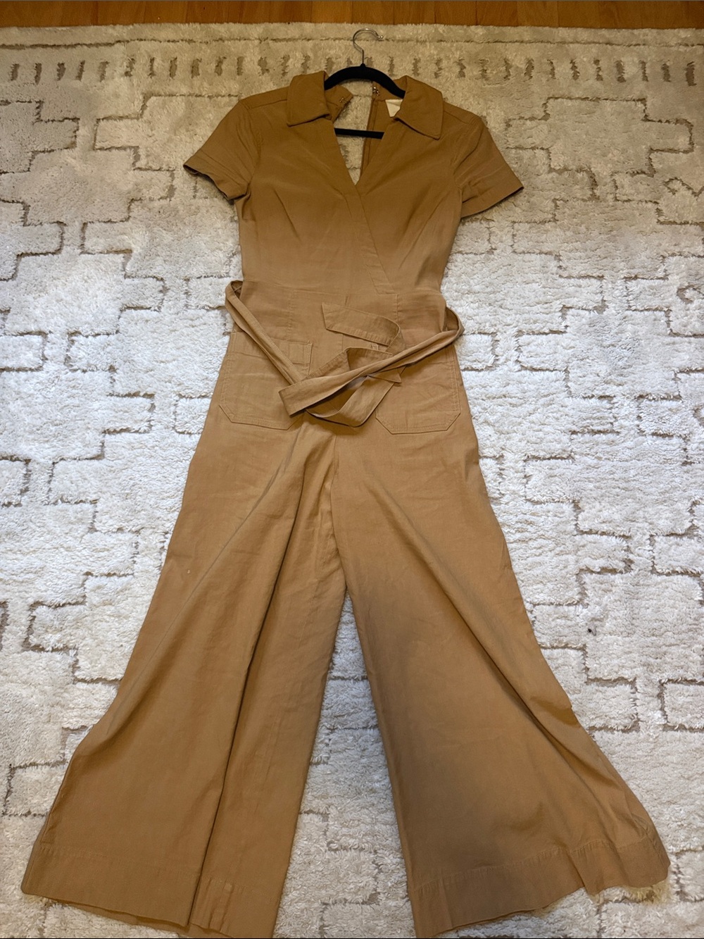Maeve by Anthropologie Short-Sleeve Wide-Leg Jumpsuit XS